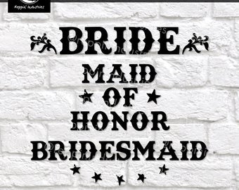 Download Bride Svg Wedding Svg Bridal Party Team Bride Svg PNG Files I