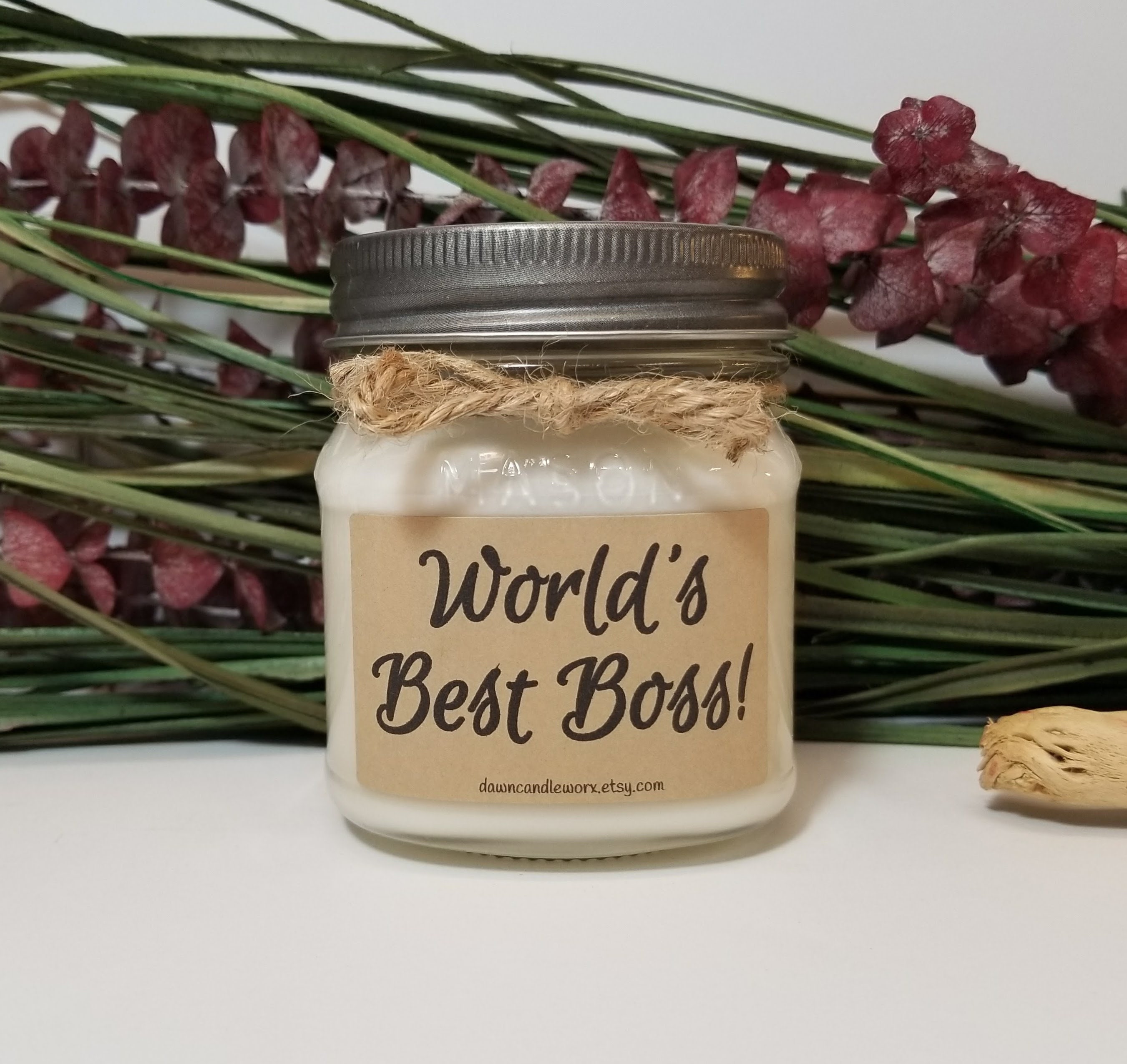 World's Best Boss 8oz Boss Candle Gift Boss Gift