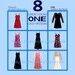 McCalls 7989 Womens Fitted & Flared Slip Dress + Top Sundress size 16 18 20 Day or Evening 8 Great Looks Plus Size Sewing Pattern Uncut FF