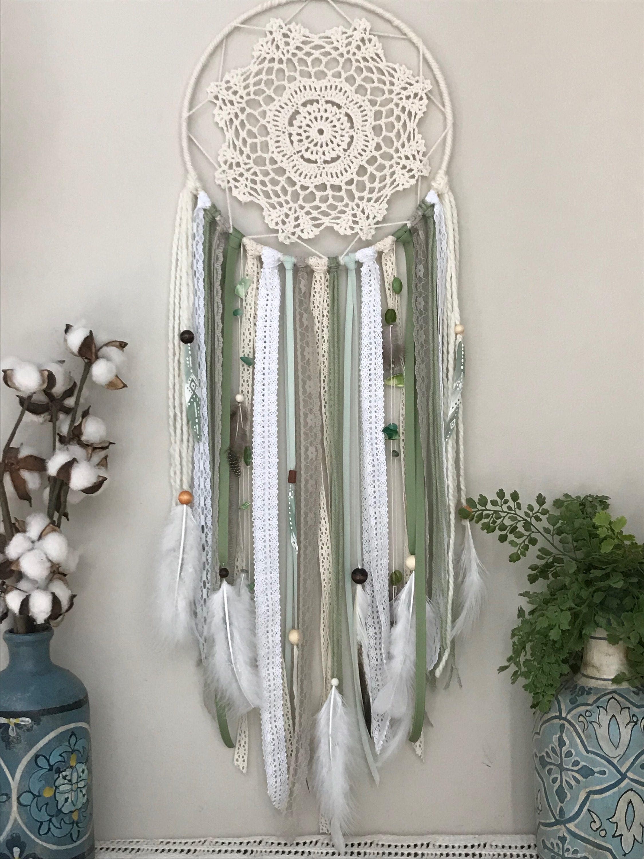 Large green dream catcher green dream catcher large