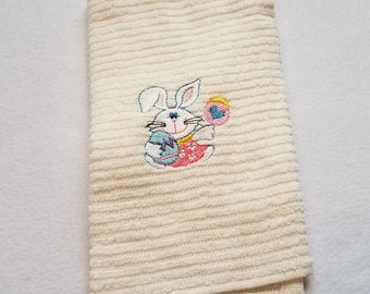 Easter Towel - Kitchen Towel - Dish Towel - Easter Dish Towel - Tea Towel - Easter Tea Towel - Hand Towel - Easter Hand Towel - Bunny Towel