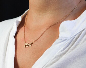 Baby Name Necklace, Kids Name Necklace, Name Necklace, Dainty Name Necklace, Gift for Mom, Custom Name Necklace, Personalized Jewelry SN0224