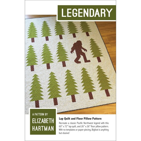 Pattern Legendary Lap Quilt and Floor Pillow