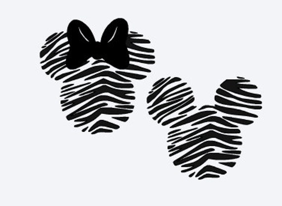 Download SVG disney mickey and minnie zebra animal mouse ears