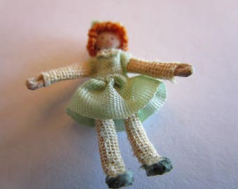 Miniature Dolls Doll, dollhouse miniature collectable.