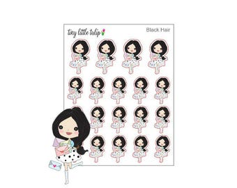 Planner Stickers Happy Mail Stickers Doodle Girl