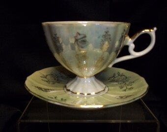 Bone China Cup and Saucer, Made in England - Vintage Item #2483 ON SALE NOW!!