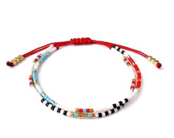 Beaded layering bracelet boho jewelry boho bracelet tribal bracelet stackable bracelet gifts for her friendship bracelet wrap bracelet