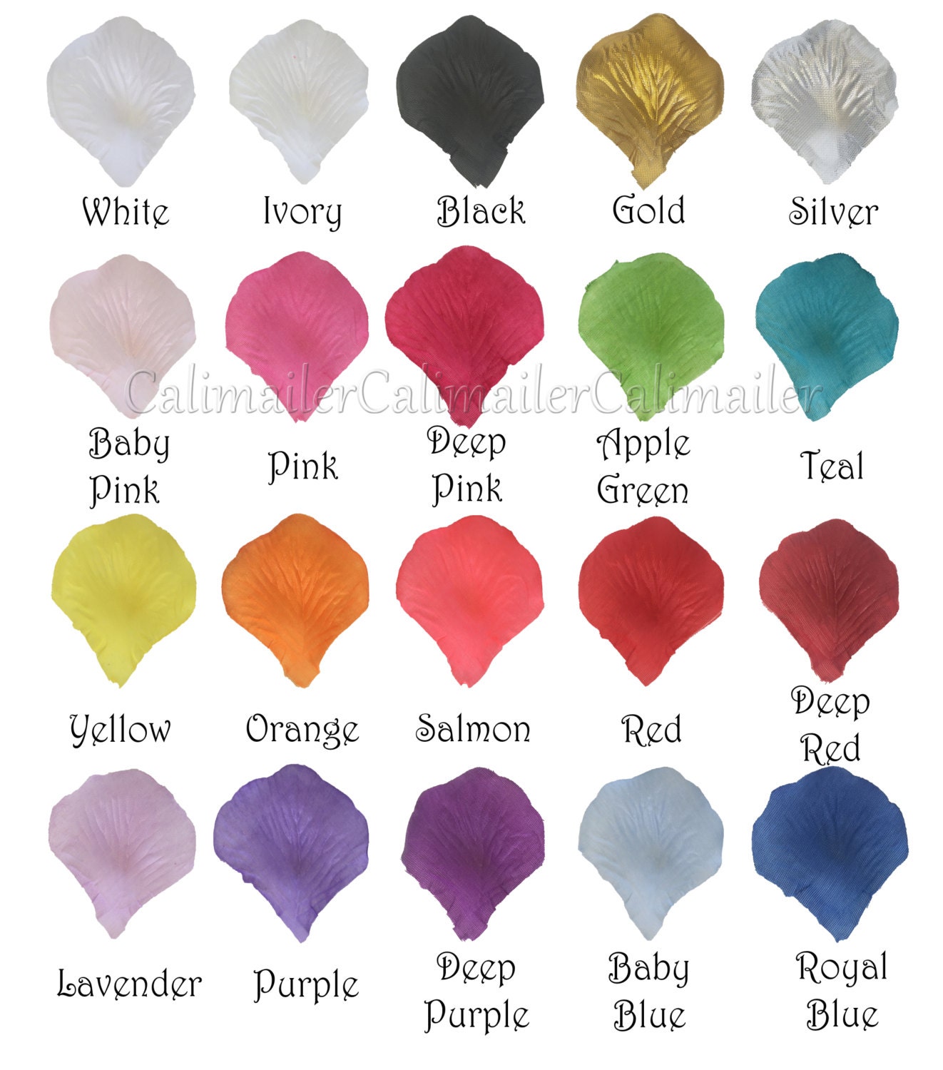 1000 Silk Rose Petals 25 Colors Available Silk Artificial