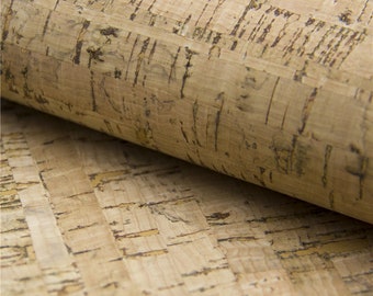 Cork fabric 65*50cm/25.5*19.6inch rustic natural cork leather Portuguese natural Material for handmade supply Kork corcho Cof-31