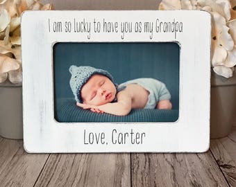4x6 grandpa picture frame, gift for grandpa, custom picture frame,father's day gift, personalized picture frame, grandpa gift