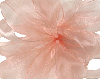 Peach Sheer Ribbon (10-##-S-122)