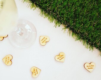 Personalised Wooden Table Confetti