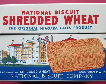 Vintage 1974 Shredded Wheat Recipe Box