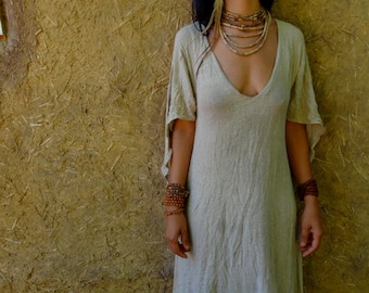 Raw Silk Vintage Style Dress
