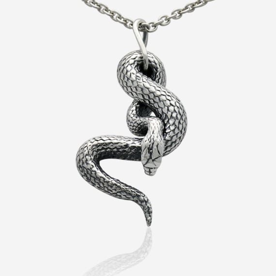 Sterling Silver Snake Pendant