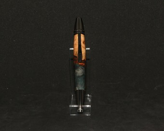 Dark Green Cherry Burl Hybrid Polaris Twist Pen