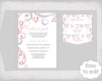 5x7 invitation template word