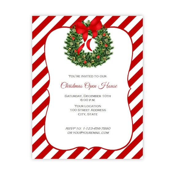 Free Printable Christmas Flyer Invitations 1