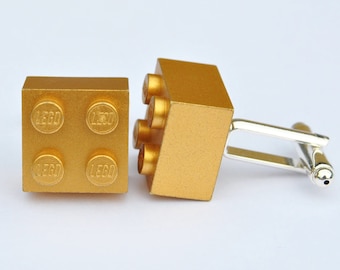 LEGO® Brick Gold Cufflinks