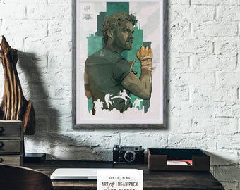 The Immortal Iron Fist - Danny Rand - MARVEL - The Defenders - Netflix - Comic Book Super Hero - T.V. show - Original Art Poster