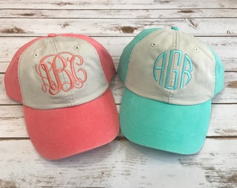 Monogram Hat, Monogram Baseball Hat, Womens hat, monogrammed hat, monogrammed cap, womens baseball cap, bridesmaids hats, bridesmaid gift