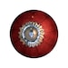 Set of 2 - Ceramic knobs - pearlescent red - small - SALE