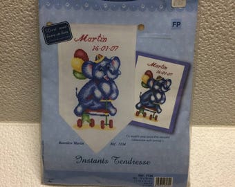 Kit embroidery stitch "Banner Martin" 19 x 32 cm