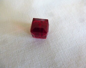 Perle Cube color siam Ruby 8 mm swarovski crystal