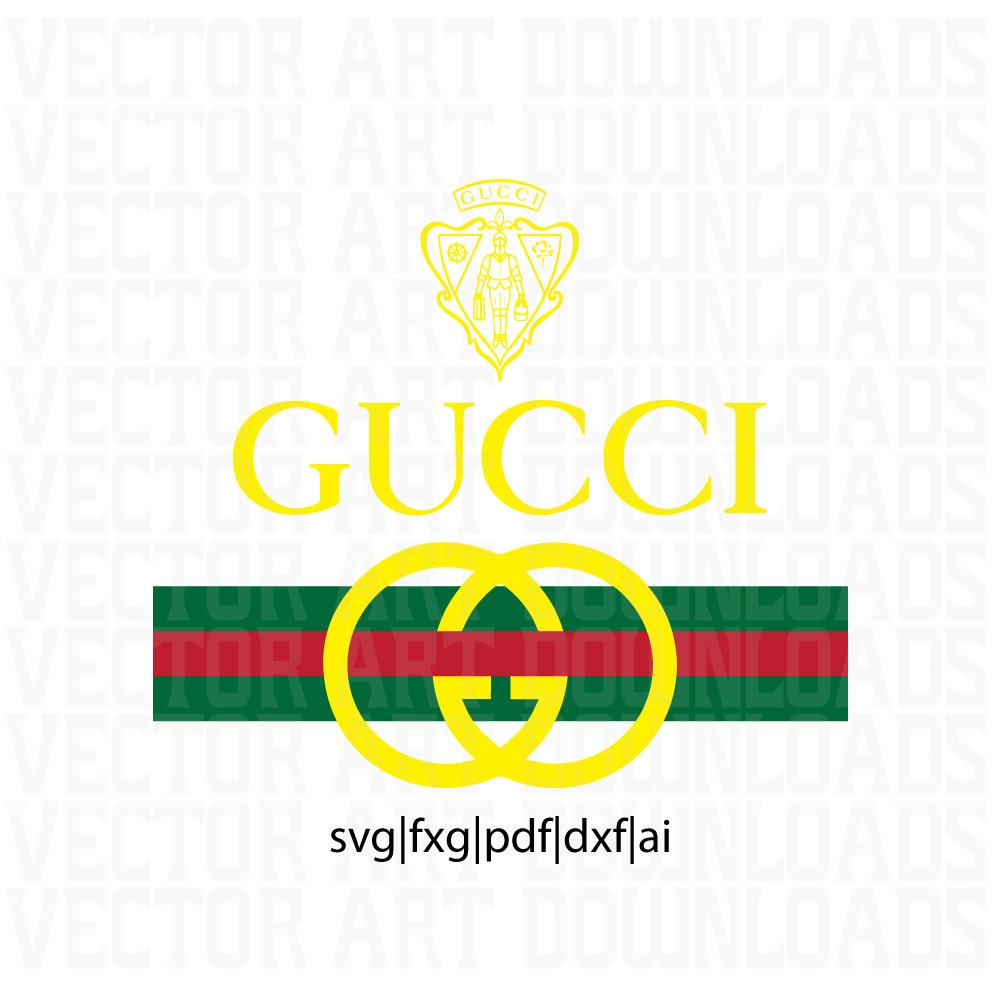 Gucci Original Vintage Inspired Logo Vector Art svg dxf fxg