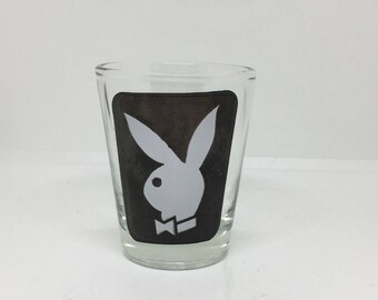 Vintage Playboy Shot Glass with Bunny Logo