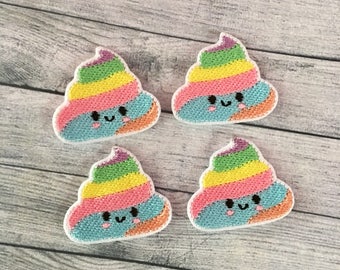 4 kawaii poop felties multiple sizes available