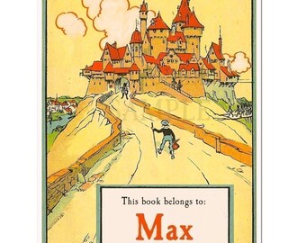 Castle Personalized Vintage Bookplates