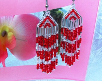 exclusive earring beaded earrings beaded earrings heart beaded heart valentines earring homemade earrings heart earring long beaded earring