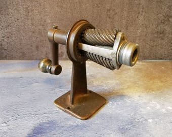Vintage desktop pencil sharpener - industrial pencil sharpener, table top pencil sharpener, vintage desk, vintage stationery, drawing gift