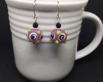 Purple People Eater - Earrings