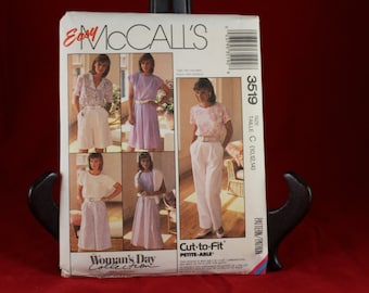 McCall's 3519 Woman's Skirt,Culotte, and Pants Pattern Size C (10,12,14)