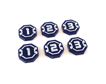 SW-Legion kompatibel, Acryl-Einheit ID token-Set (blau 1-3)