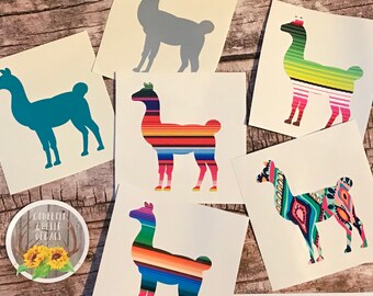 llama decal . llama vinyl decal . llama sticker . cup decal . car decal . window decal . laptop decal .