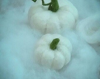 Needle felted Pumpkins