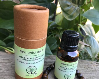 Elemental Earth essential oil and lava stone bracelet