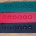 NOS 6 hole TRUCKER CAP Plastic snapbacks Size adjusting Snaps/Straps - green red black