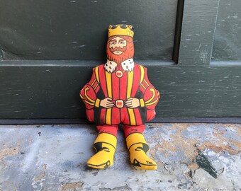 vintage 1980s Burger King fast food doll plushie stuffed toy