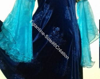 Dress medieval Princess, fairy tale, beautiful velvet.