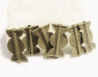 African Brass Beads , Ethnic Beads, African Tribal Beads (AE206)