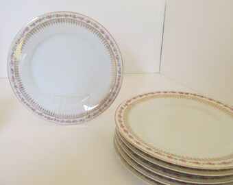 SIX (6) Zeh Scherzer BAVARIA bread n butter plates