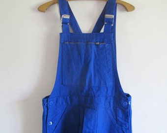 Vintage Français Workwear salopette bleu coton salopette sanforisé / / nouvelle provenant d’un ancien stock