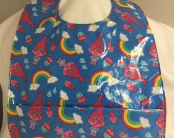 Trolls Juvenile/Child Waterproof Clothing Protector with Front Pocket