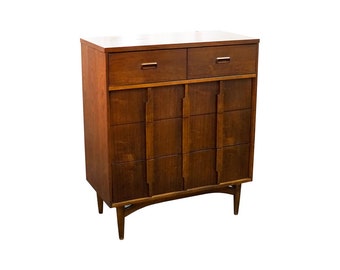 Mid-Century Modern Kroehler Danish Style Highboy Dresser