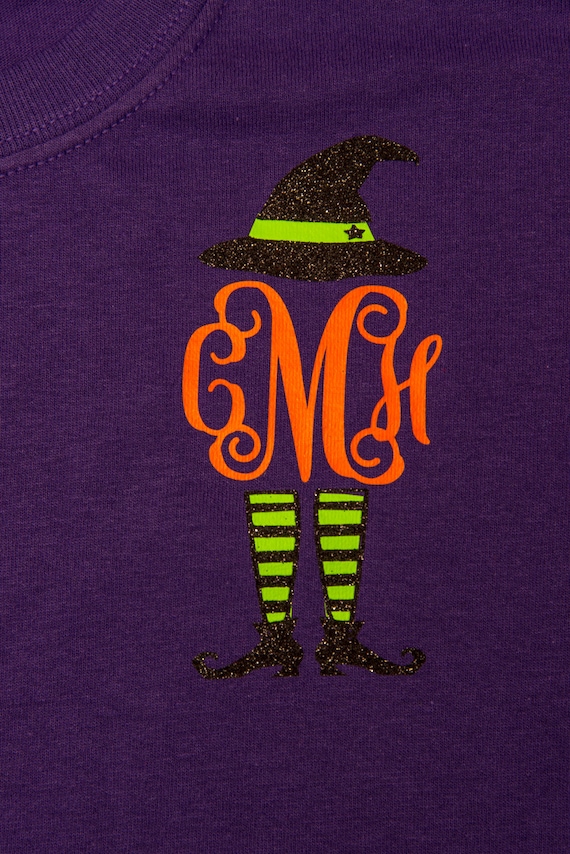 Monogram Sassy Witch T-shirt. Perfect for Fall and Halloween
